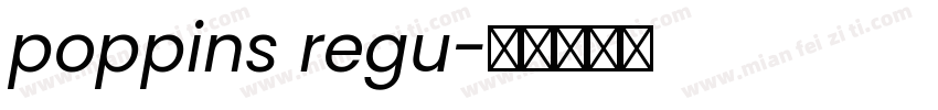 poppins regu字体转换